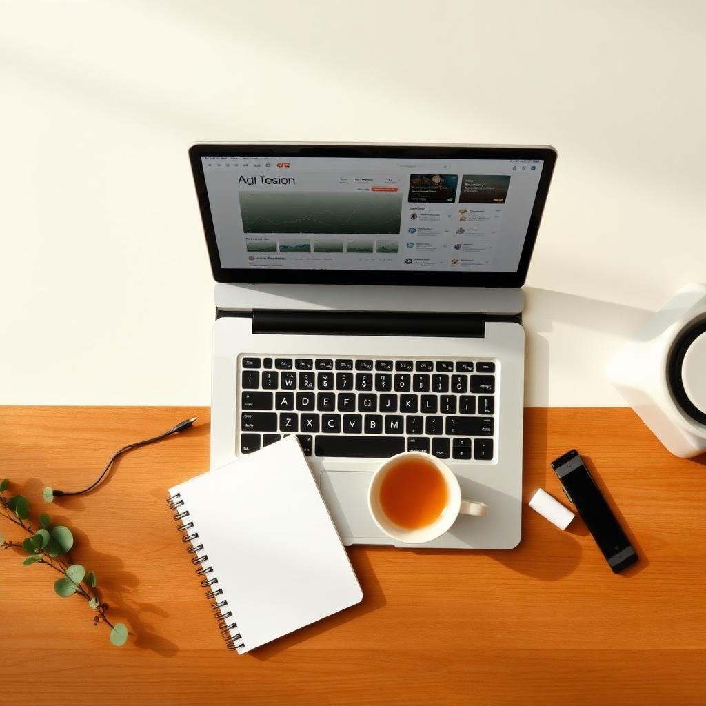 Creator dashboard on a warm workspace