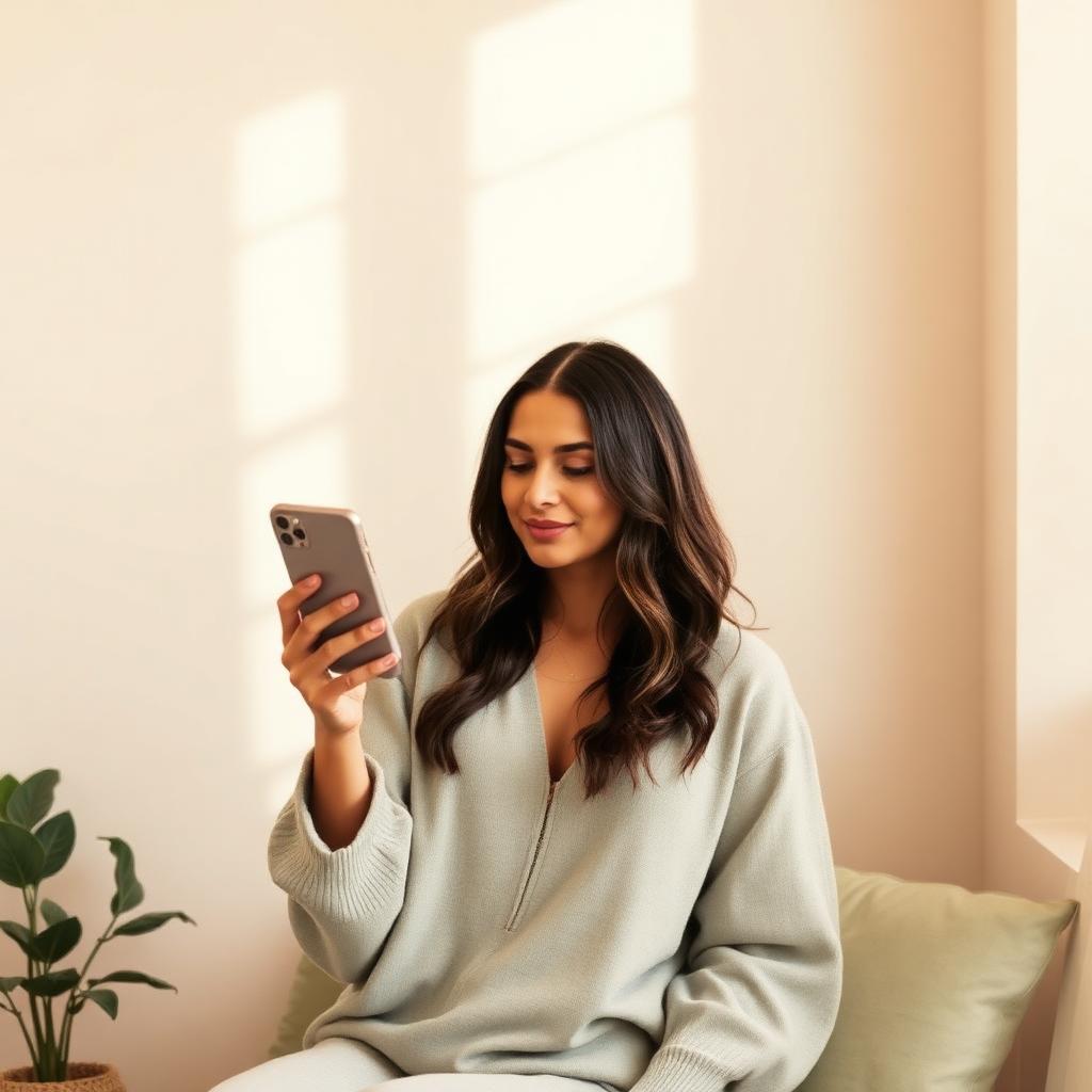 Wellness creator sharing Ekam with her community